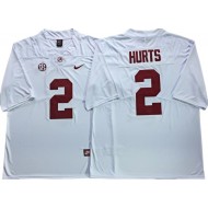 Alabama Crimson Tide #2 Jalen Hurts White Football Jersey