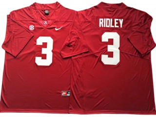 Alabama Crimson Tide #3 Calvin Ridley Red Football Jersey