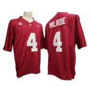 Alabama Crimson Tide #4 Jalen Milroe Red Vapor F.U.S.E. Limited Jersey