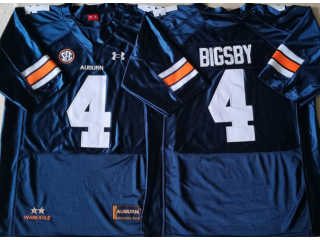 Auburn Tigers #4 Tank Bigsby Navy Football Jersey