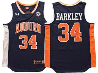 Auburn Tigers #34 Charles Barkley Navy Basketball Jersey - Custom