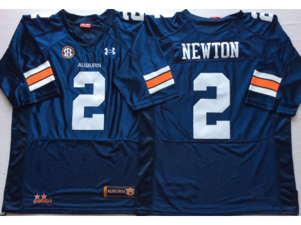 Auburn Tigers #2 Cameron Newton Navy Football Jersey