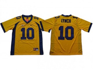 California Golden Bears #10 Marshawn Lynch Gold Football Jersey