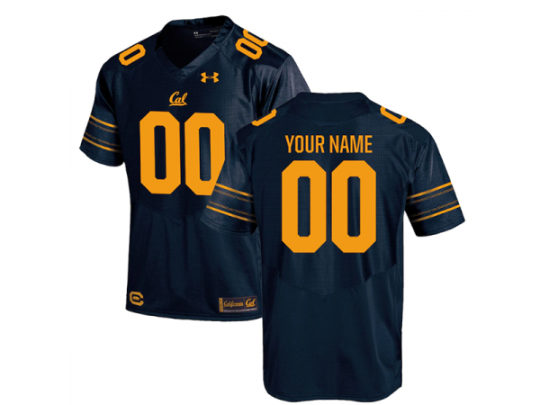 Custom California Golden Bears Navy Football Jersey