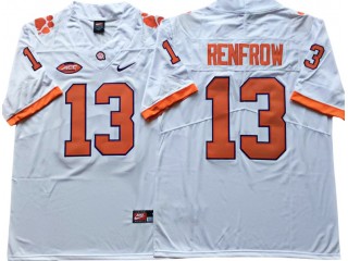 Clemson Tigers #13 Hunter Renfrow White Football Jersey