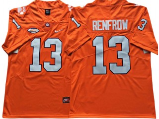 Clemson Tigers #13 Hunter Renfrow Orange Football Jersey