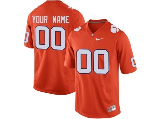 Custom Clemson Tigers Orange Football Jersey