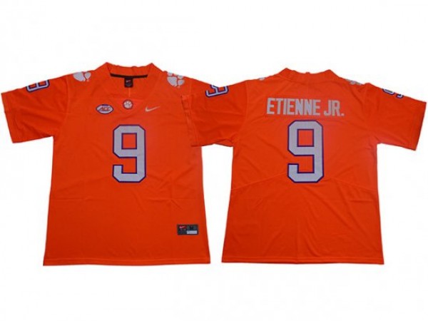 Clemson Tigers #9 Travis Etienne Jr. Orange Football Jersey