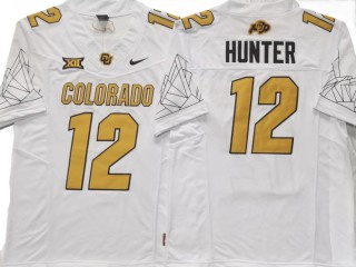 Colorado Buffaloes #12 Travis Hunter White Vapor F.U.S.E. Limited Jersey