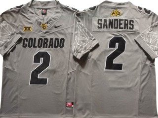 Colorado Buffaloes #2 Shedeur Sanders Gray Vapor F.U.S.E. Limited Jersey