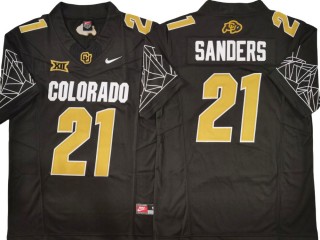 Colorado Buffaloes #21 Shilo Sanders Black/Gold Vapor F.U.S.E. Limited Jersey