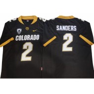 Colorado Buffaloes #2 Shedeur Sanders Black Football Jersey