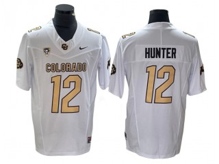 Colorado Buffaloes #12 Travis Hunter White Vapor F.U.S.E. Limited Jersey