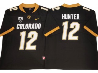 Colorado Buffaloes #12 Travis Hunter Black Football Jersey