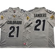 Colorado Buffaloes #21 Shilo Sanders Gray Vapor F.U.S.E. Limited Jersey