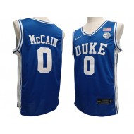 Duke Blue Devil #0 Jared McCain Blue Basketball Jersey