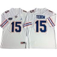 Florida Gators #15 Tim Tebow White Football Jersey