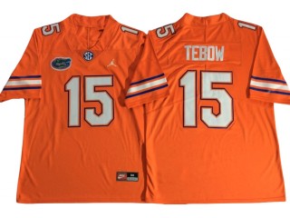 Florida Gators #15 Tim Tebow Orange Football Jersey