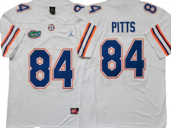 Florida Gators #84 Kyle Pitts White Football Jersey