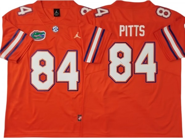 Florida Gators #84 Kyle Pitts Orange Football Jersey