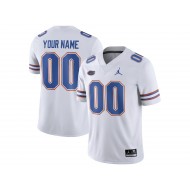 Custom Florida Gators White Football Jersey