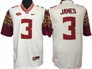 Florida State Seminoles #3 Derwin James White Football Jersey