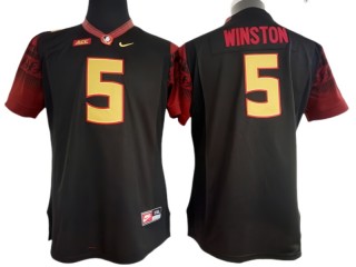 Florida State Seminoles #5 Jameis Winston Black Football Jersey