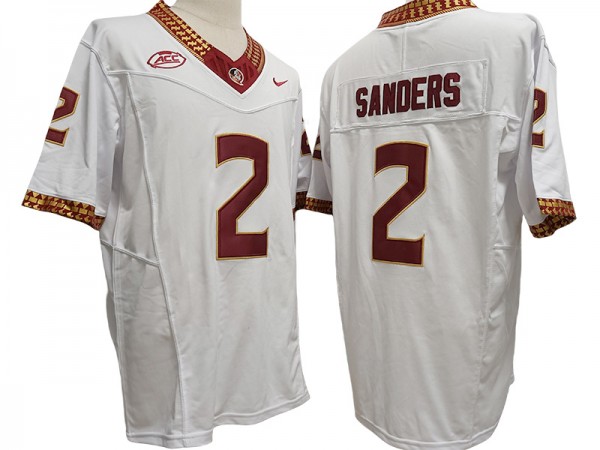 Florida State Seminoles #2 Deion Sanders White Vapor F.U.S.E. Limited Jersey