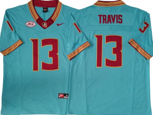 Florida State Seminoles #13 Jordan Travis Blue Vapor F.U.S.E. Limited Jersey