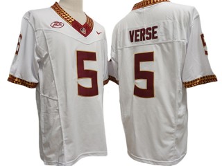 Florida State Seminoles #5 Jared Verse White Vapor F.U.S.E. Limited Jersey