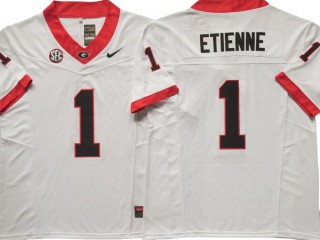 Georgia Bulldogs #1 Trevor Etienne White Vapor F.U.S.E. Limited Jersey