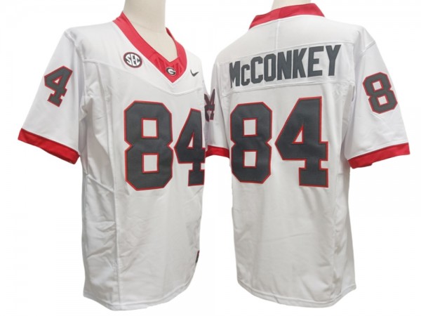 Georgia Bulldogs #84 Ladd McConkey White Vapor F.U.S.E. Limited Jersey