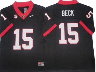 Georgia Bulldogs #15 Carson Beck Black Vapor F.U.S.E. Limited Jersey