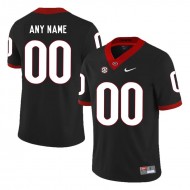 Custom Georgia Bulldogs Black Football Jersey