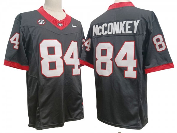 Georgia Bulldogs #84 Ladd McConkey Gray Vapor F.U.S.E. Limited Jersey