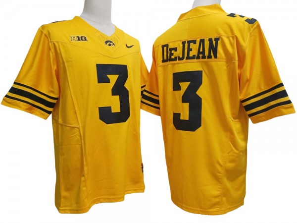 Iowa Hawkeyes #3 Cooper DeJean Vapor F.U.S.E. Limited Jersey