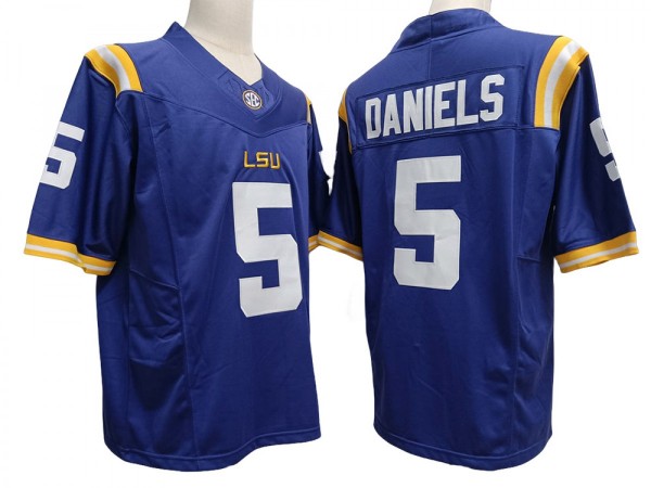 LSU Tigers #5 Jayden Daniels Purple Vapor F.U.S.E. Limited Jersey