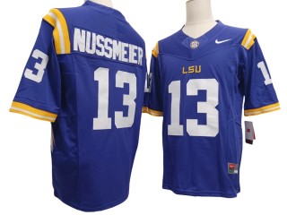 LSU Tigers #13 Garrett Nussmeier Purple Vapor F.U.S.E. Limited Jersey