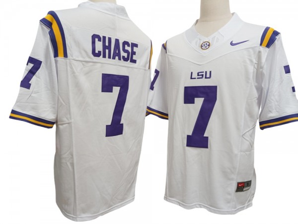 LSU Tigers #7 Tyrann Mathieu White Vapor F.U.S.E. Limited Jersey