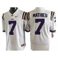 LSU Tigers #7 Tyrann Mathieu Purple Football Jersey