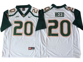 Miami Hurricanes #20 Ed Reed White Football Jersey