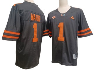 Miami Hurricanes #1 Cameron Ward Black Vapor F.U.S.E. Limited Jersey