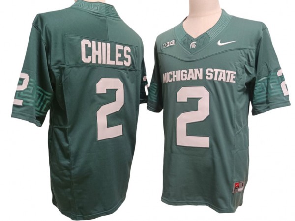 Michigan State Spartans #2 Aidan Chiles Green Vapor F.U.S.E. Limited Jersey