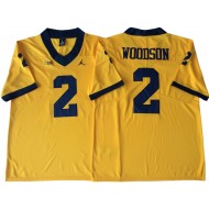 Michigan Wolverines #2 Charles Woodson Yellow Football Jersey