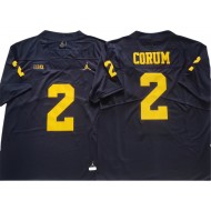 Michigan Wolverines #2 Blake Corum Navy College Jersey