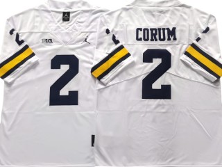 Michigan Wolverines #2 Blake Corum White College Jersey