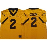 Michigan Wolverines #2 Blake Corum Yellow College Jersey