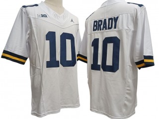 Michigan Wolverines #10 White Vapor F.U.S.E. Limited Jersey - Tom Brady 