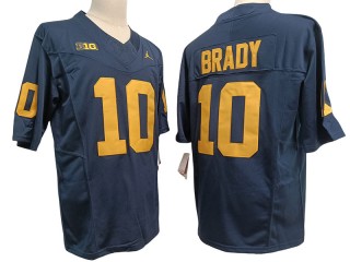 Michigan Wolverines #10 Navy Vapor F.U.S.E. Limited Jersey - Tom Brady 