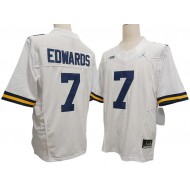 Michigan Wolverines #7 Donovan Edwards White Vapor F.U.S.E. Limited Jersey